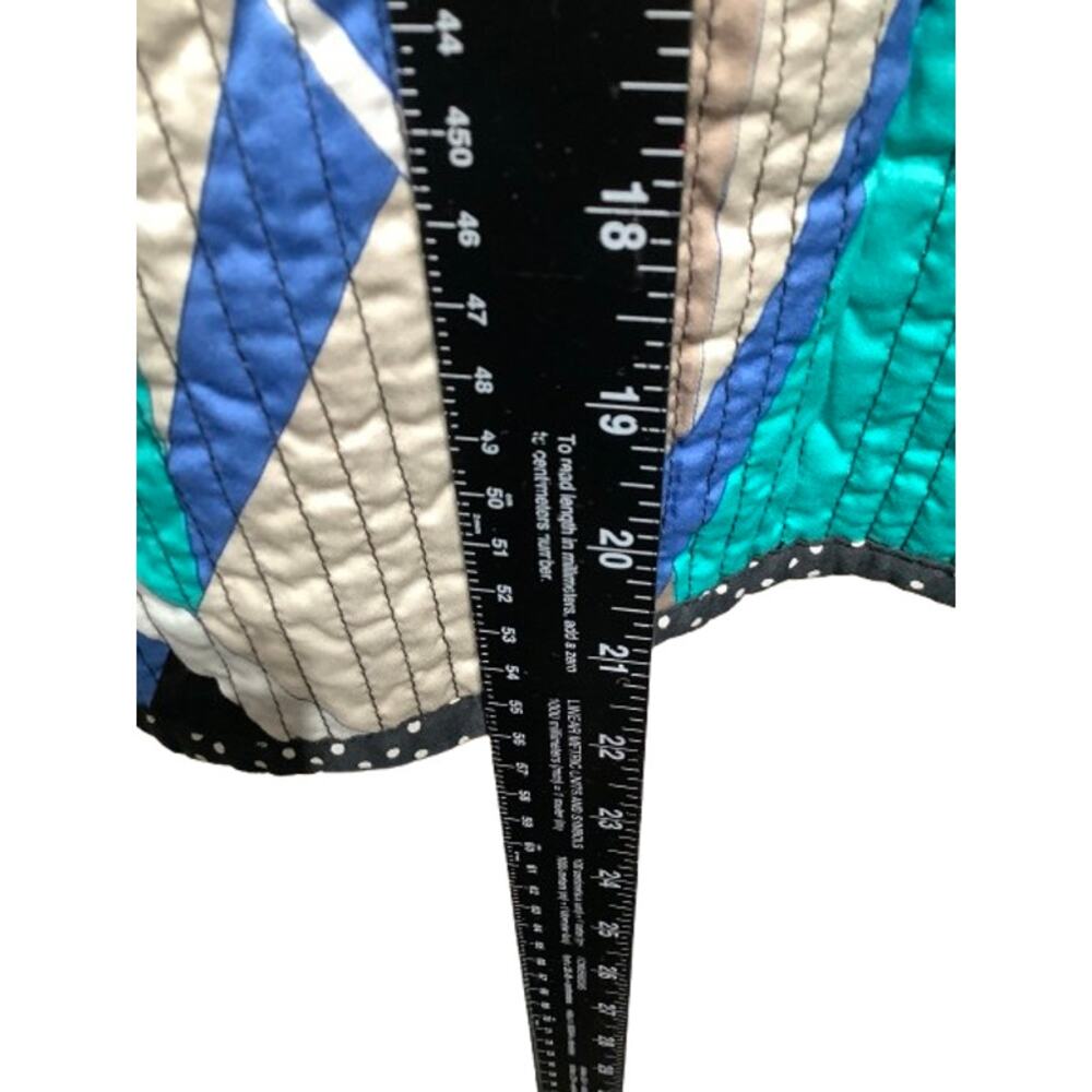 Handmade Upcycled Boho Patchwork Quilted Jacket Colorful Vintage Boho Artisanal - Picture 8 of 8
